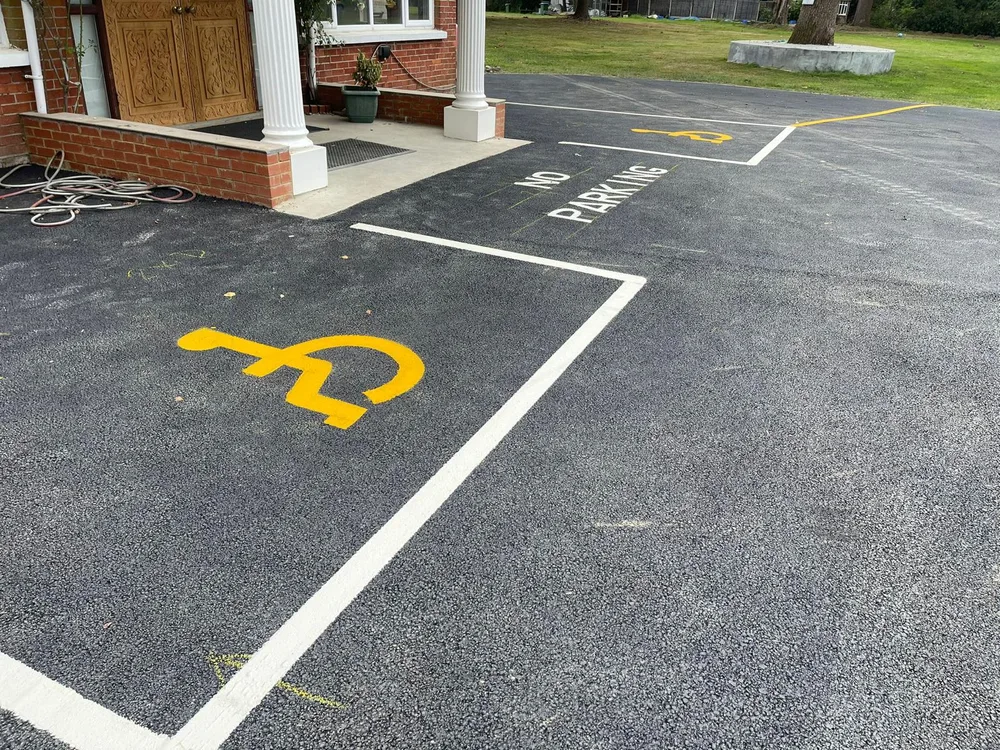 Car Park Line Marking work carried out by Meads Resurfacing