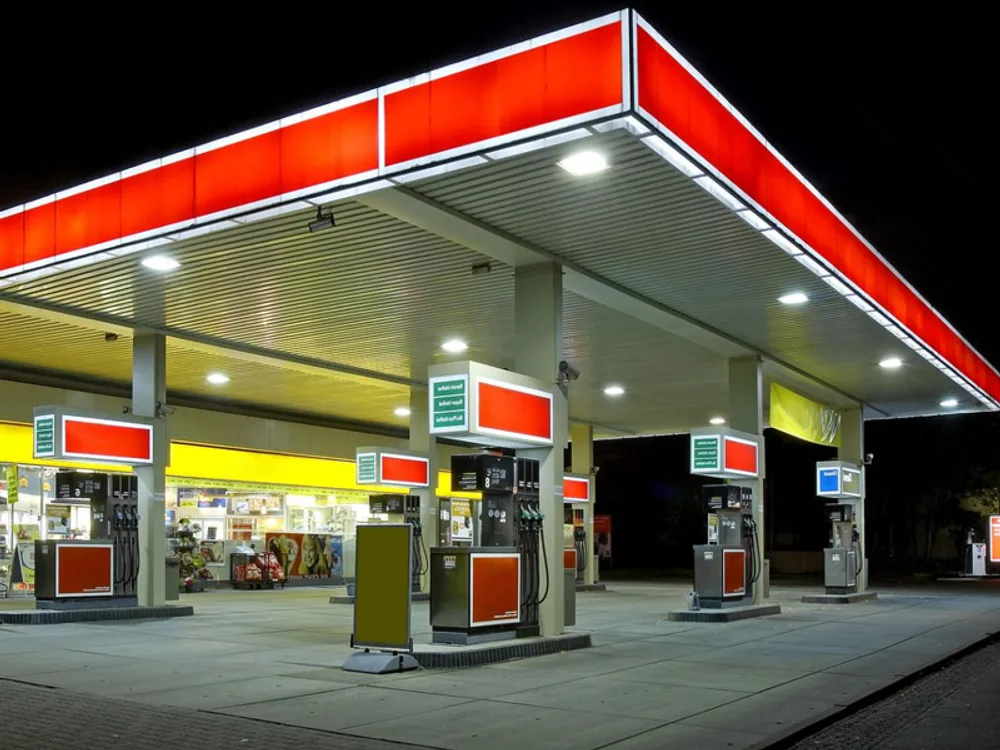 Forecourt Jet Washing work carried out by Meads Resurfacing