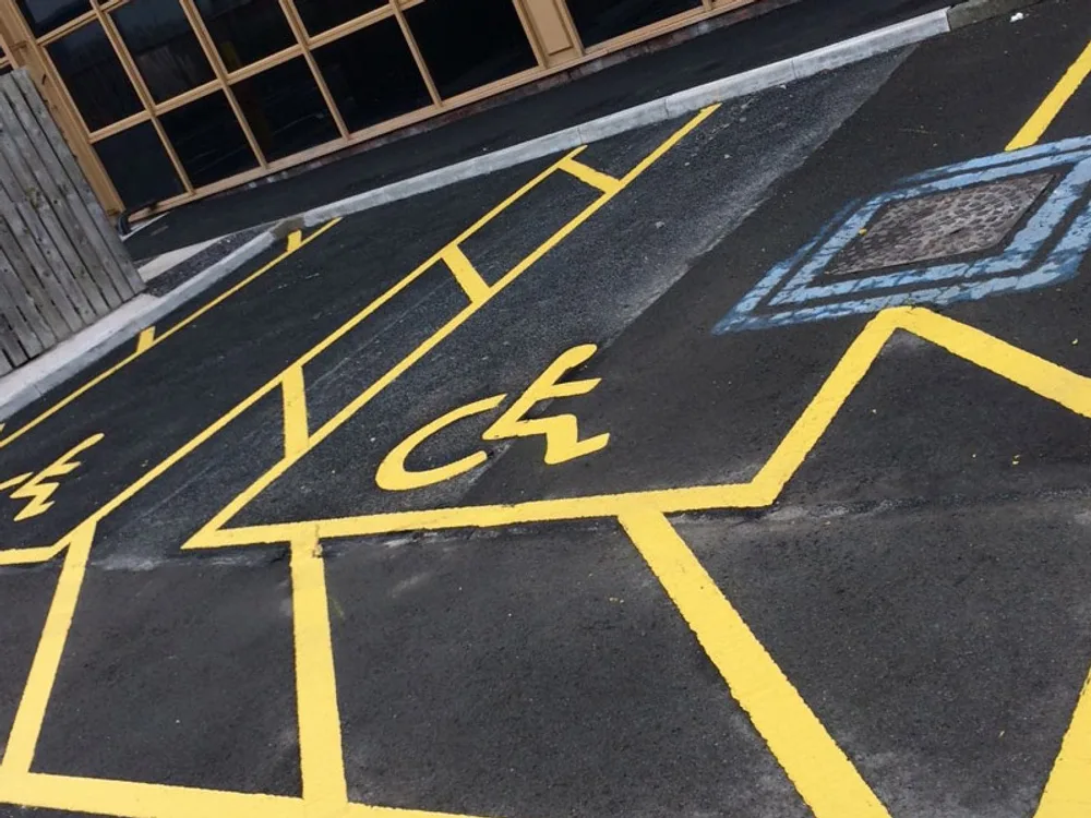 White Line Marking work carried out by Meads Resurfacing